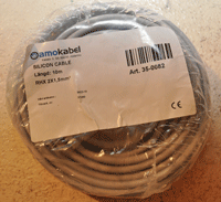 Silicon kabel. RHX 2x1,5 m2m
