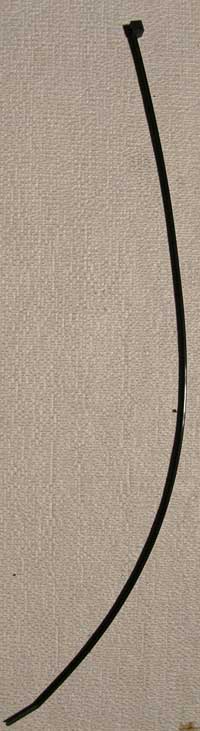 Bensle bånd, svart 38x0,4cm